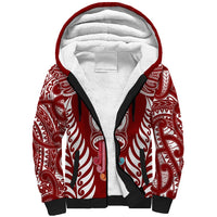 personalised-kia-kaha-te-reo-maori-sherpa-hoodie-hei-tiki-mix-koru-red