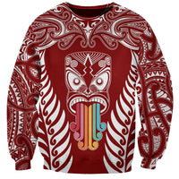 personalised-kia-kaha-te-reo-maori-sweatshirt-hei-tiki-mix-koru-red