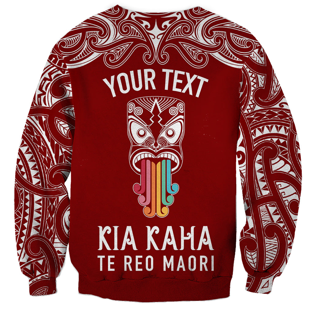 personalised-kia-kaha-te-reo-maori-sweatshirt-hei-tiki-mix-koru-red