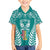 personalised-kia-kaha-te-reo-maori-family-matching-short-sleeve-bodycon-dress-and-hawaiian-shirt-hei-tiki-mix-koru-teal