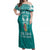 personalised-kia-kaha-te-reo-maori-off-shoulder-maxi-dress-hei-tiki-mix-koru-teal