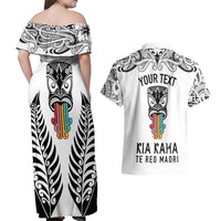 personalised-kia-kaha-te-reo-maori-couples-matching-off-shoulder-maxi-dress-and-hawaiian-shirt-hei-tiki-mix-koru-white