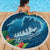 Outrigger Canoe Blue Beach Blanket On The Waves