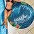 Outrigger Canoe Blue Beach Blanket On The Waves