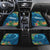 Outrigger Canoe Blue Car Mats On The Waves