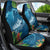 Outrigger Canoe Blue Car Seat Cover On The Waves