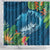 Outrigger Canoe Blue Shower Curtain On The Waves