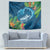 Outrigger Canoe Blue Tapestry On The Waves