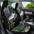 Outrigger Canoe Black Car Seat Cover On The Waves