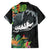 Outrigger Canoe Black Hawaiian Shirt On The Waves