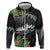 Outrigger Canoe Black Hoodie On The Waves