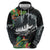 Outrigger Canoe Black Hoodie On The Waves