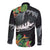 Outrigger Canoe Black Long Sleeve Button Shirt On The Waves