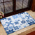 Vintage Hawaii Rubber Doormat Hawaiian Quilt Kapa Mismatch Blue LT7 - Polynesian Pride