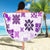 Vintage Hawaii Beach Blanket Hawaiian Quilt Kapa Mismatch Purple LT7 - Wonder Print Shop