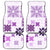 Vintage Hawaii Car Mats Hawaiian Quilt Kapa Mismatch Purple LT7 Purple - Polynesian Pride