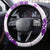 Vintage Hawaii Steering Wheel Cover Hawaiian Quilt Kapa Mismatch Purple