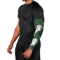 Ia Orana Tahiti Tiare Arm Sleeves Sage Green Lei - Polynesian Pride