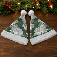 Ia Orana Tahiti Tiare Christmas Santa Hat Sage Green Lei - Polynesian Pride
