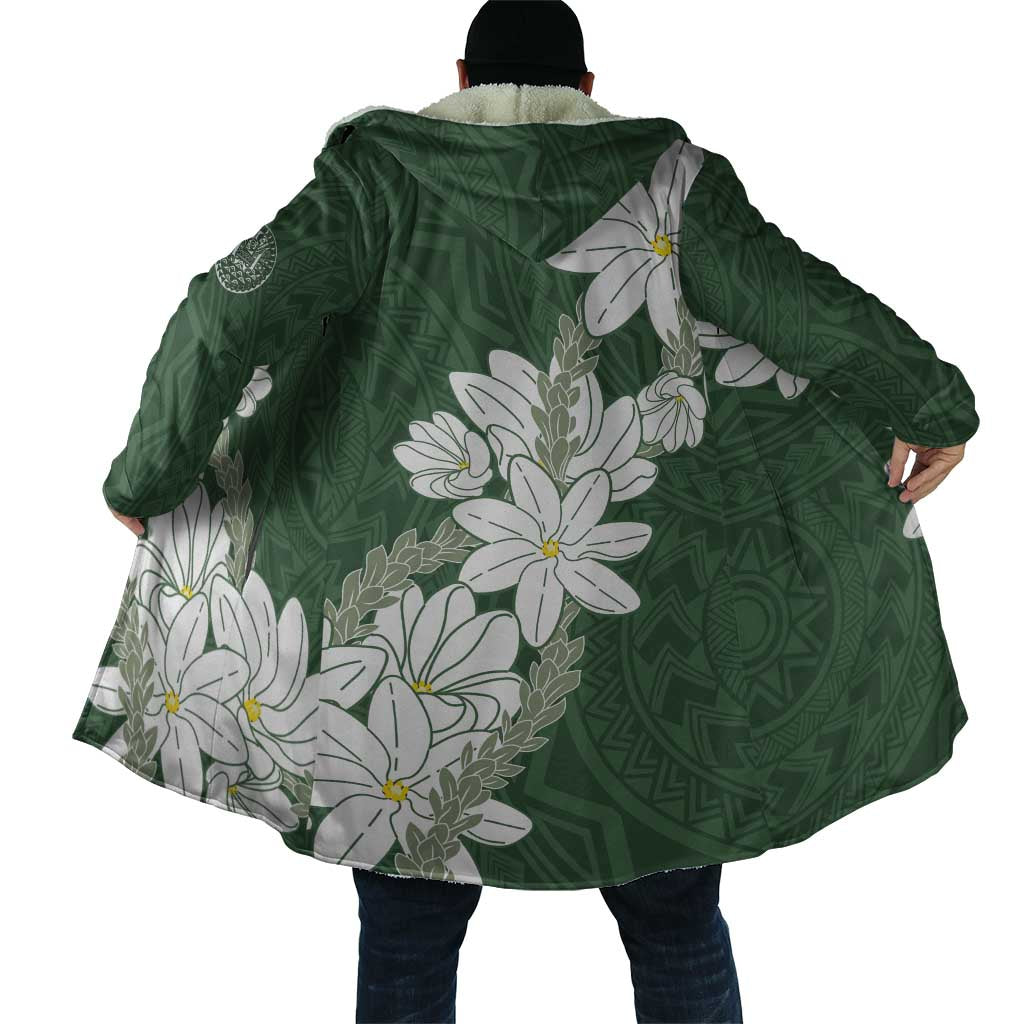 Ia Orana Tahiti Tiare Cloak Sage Green Lei - Polynesian Pride