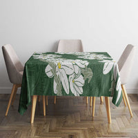 Ia Orana Tahiti Tiare Tablecloth Sage Green Lei - Polynesian Pride