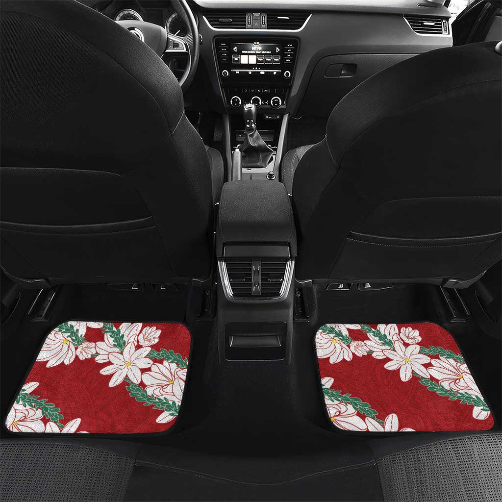 Ia Orana Tahiti Tiare Car Mats Crimson Lei - Polynesian Pride