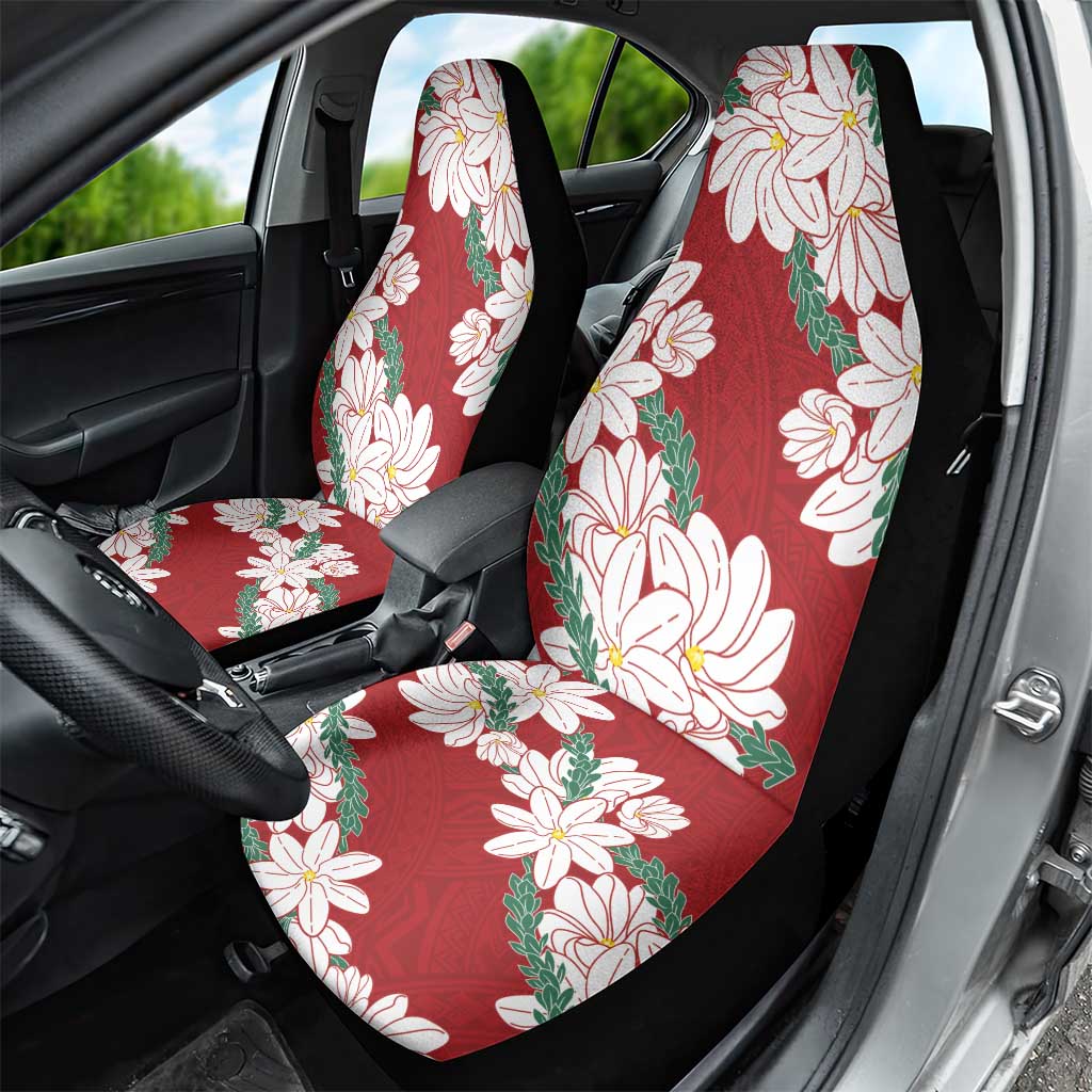 Ia Orana Tahiti Tiare Car Seat Cover Crimson Lei - Polynesian Pride