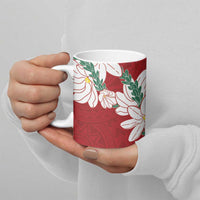 Ia Orana Tahiti Tiare Ceramic Mug Crimson Lei - Polynesian Pride