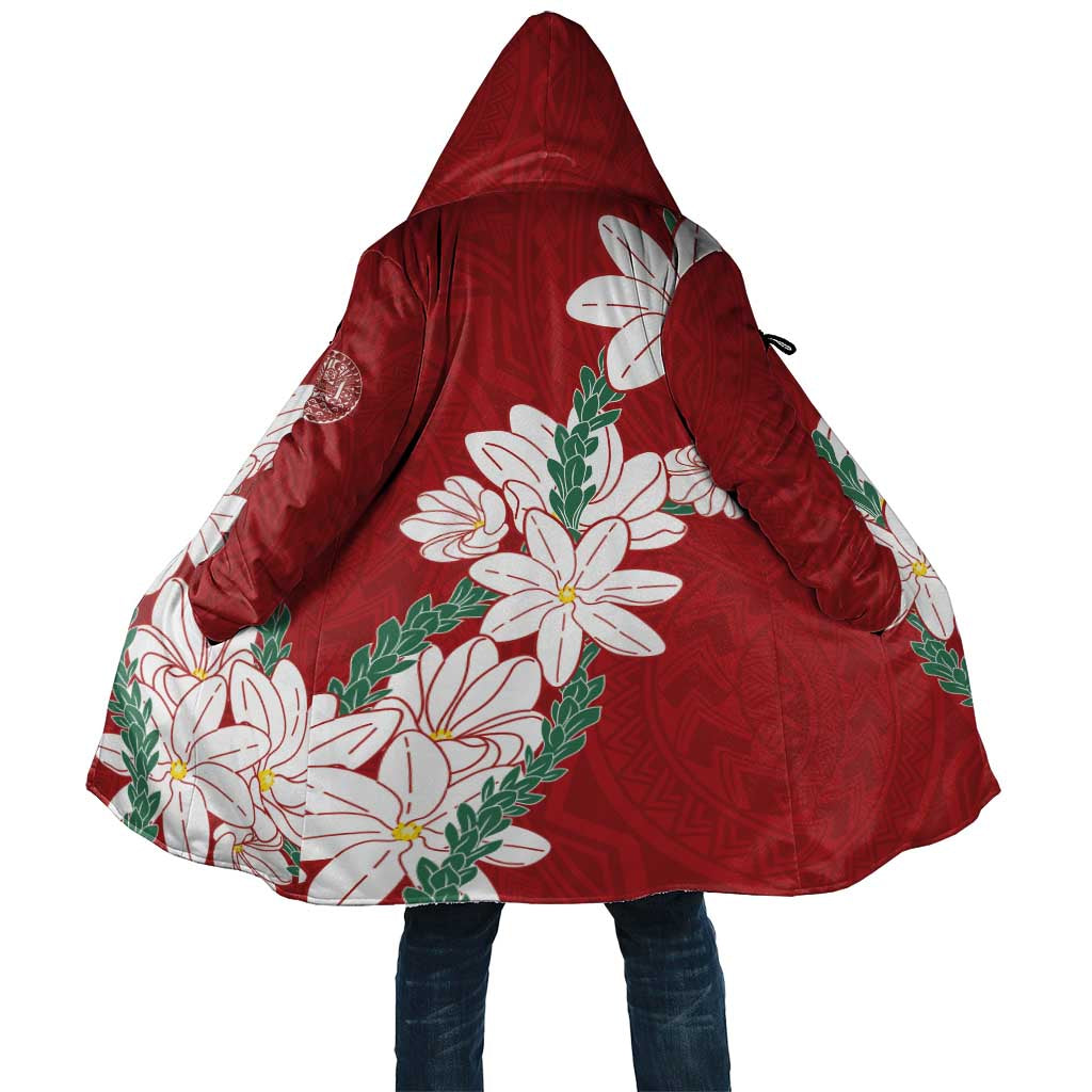 Ia Orana Tahiti Tiare Cloak Crimson Lei - Polynesian Pride