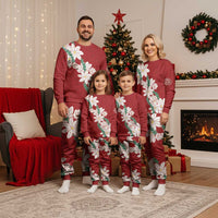 Ia Orana Tahiti Tiare Christmas Pajama Set Crimson Lei LT7 - Polynesian Pride