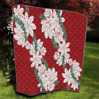 Ia Orana Tahiti Tiare Quilt Crimson Lei - Polynesian Pride