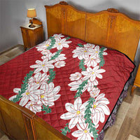 Ia Orana Tahiti Tiare Quilt Crimson Lei - Polynesian Pride
