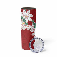 Ia Orana Tahiti Tiare Skinny Tumbler Crimson Lei - Polynesian Pride