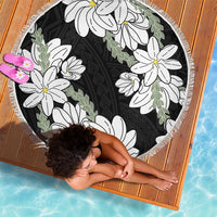 Ia Orana Tahiti Tiare Beach Blanket Black Lei - Polynesian Pride