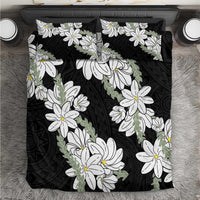 Ia Orana Tahiti Tiare Bedding Set Black Lei - Polynesian Pride