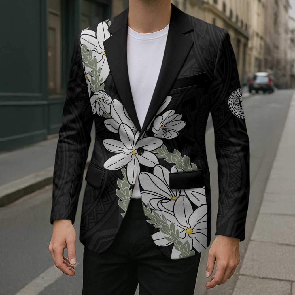 Ia Orana Tahiti Tiare Blazer Black Lei LT7 - Polynesian Pride