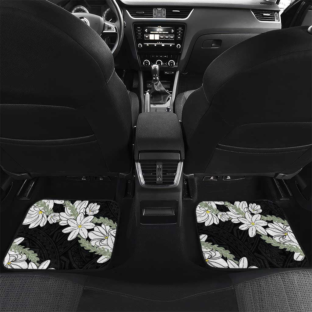 Ia Orana Tahiti Tiare Car Mats Black Lei - Polynesian Pride