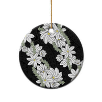 Ia Orana Tahiti Tiare Ceramic Ornament Black Lei LT7 - Polynesian Pride