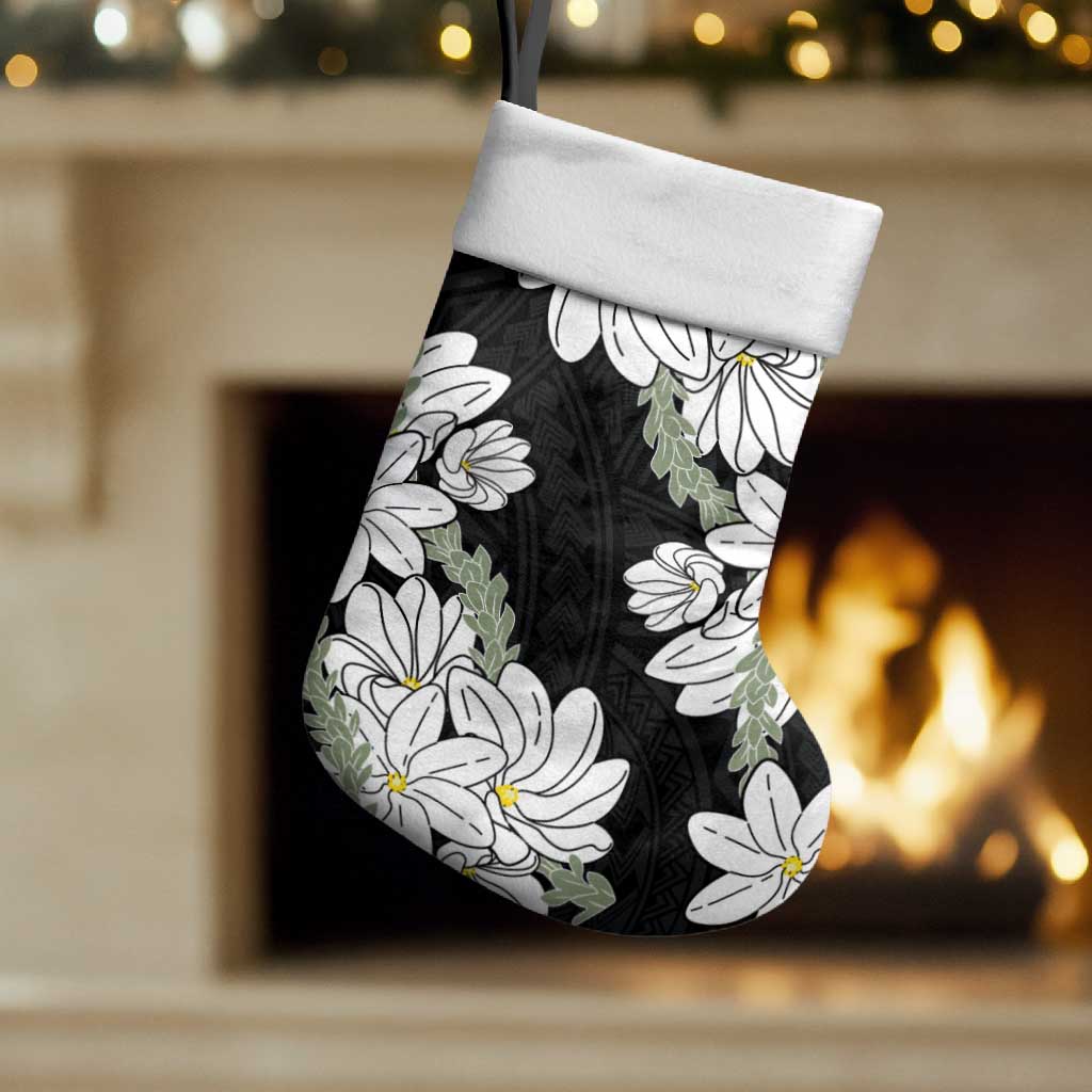 Ia Orana Tahiti Tiare Christmas Stocking Black Lei - Polynesian Pride
