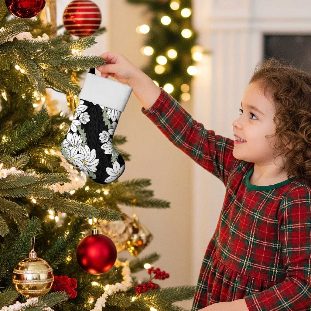 Ia Orana Tahiti Tiare Christmas Stocking Black Lei - Polynesian Pride