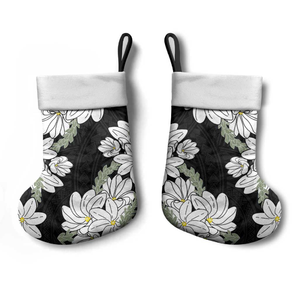 Ia Orana Tahiti Tiare Christmas Stocking Black Lei - Polynesian Pride