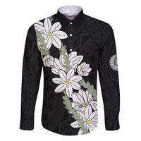Ia Orana Tahiti Tiare Family Matching Puletasi and Hawaiian Shirt Black Lei - Polynesian Pride