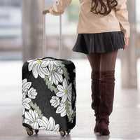 Ia Orana Tahiti Tiare Luggage Cover Black Lei - Polynesian Pride