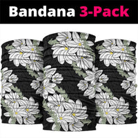 Ia Orana Tahiti Tiare Neck Gaiter Black Lei - Polynesian Pride