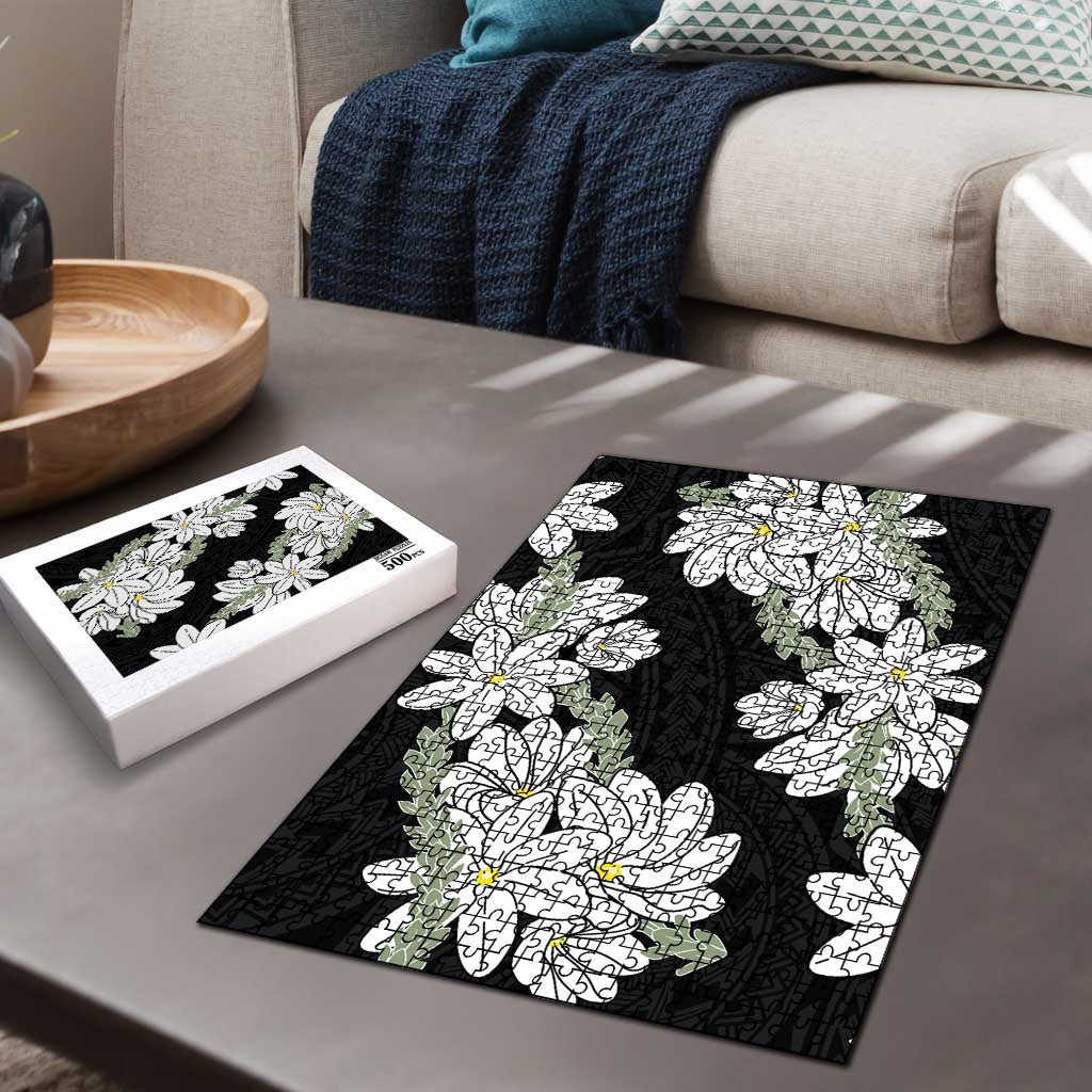 Ia Orana Tahiti Tiare Puzzle Black Lei LT7 - Polynesian Pride