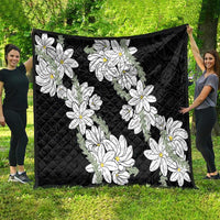 Ia Orana Tahiti Tiare Quilt Black Lei - Polynesian Pride