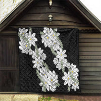 Ia Orana Tahiti Tiare Quilt Black Lei - Polynesian Pride