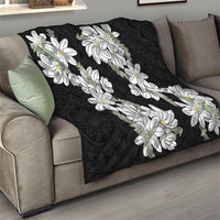 Ia Orana Tahiti Tiare Quilt Black Lei - Polynesian Pride