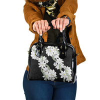 Ia Orana Tahiti Tiare Shoulder Handbag Black Lei - Polynesian Pride