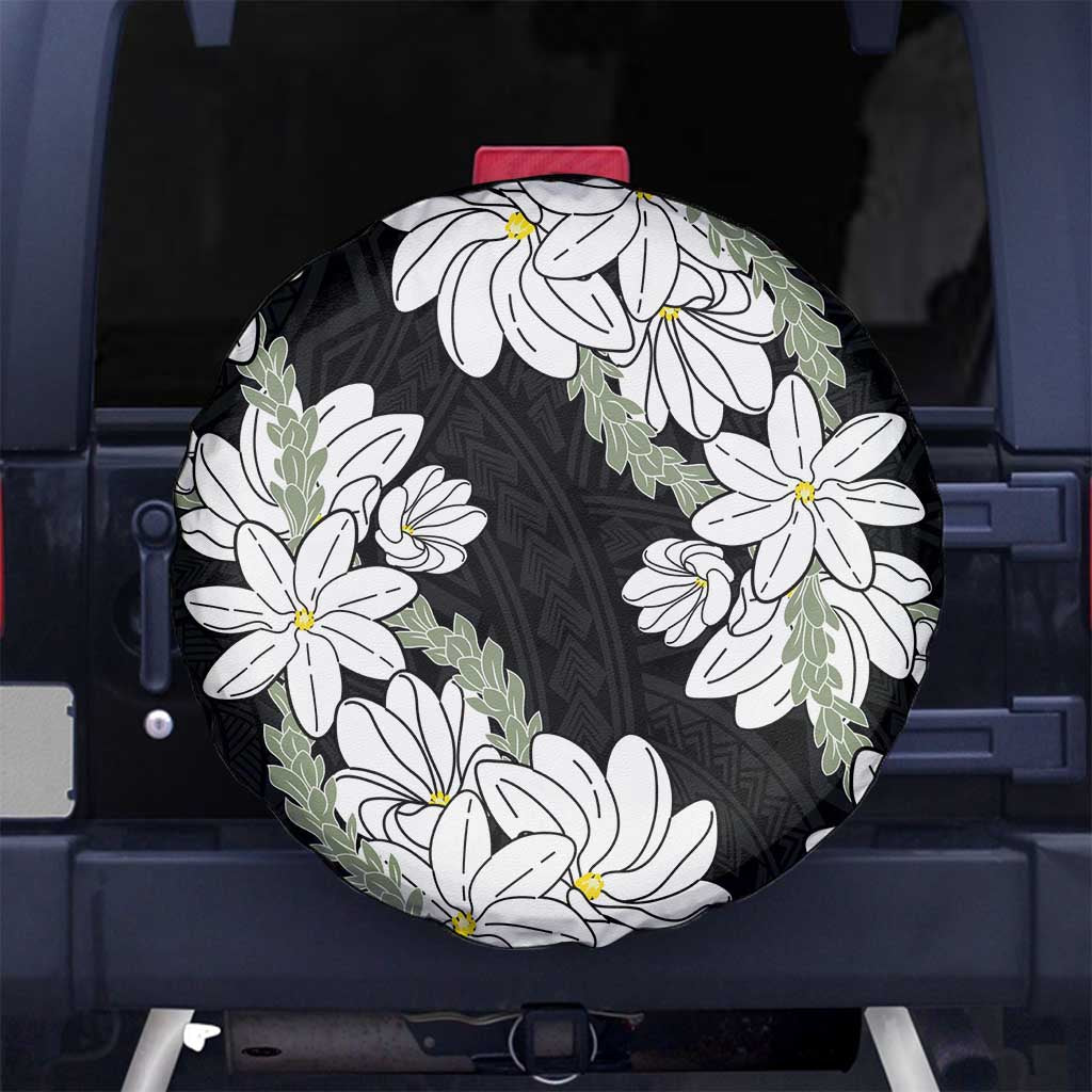 Ia Orana Tahiti Tiare Spare Tire Cover Black Lei - Polynesian Pride